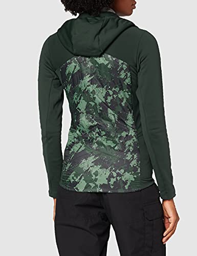 Eider VENOSC HYB Print W - Chaqueta térmica para mujer, color oscuro, Mujer, color Verde oscuro, tamaño medium