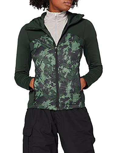 Eider VENOSC HYB Print W - Chaqueta térmica para mujer, color oscuro, Mujer, color Verde oscuro, tamaño medium