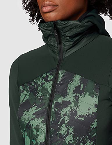 Eider VENOSC HYB Print W - Chaqueta térmica para mujer, color oscuro, Mujer, color Verde oscuro, tamaño medium