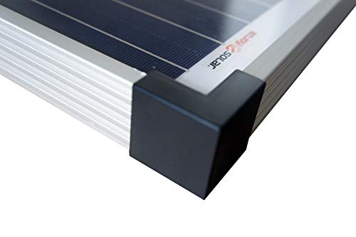 enjoy solar® Poly 12V, 36V panel solar policristalino, ideal para autocaravanas, casetas de jardín y barcos (Poly 100W/12V)