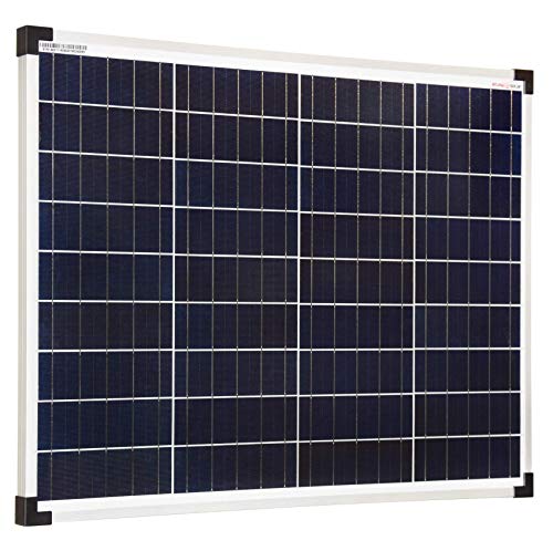 enjoy solar® Poly 12V, 36V panel solar policristalino, ideal para autocaravanas, casetas de jardín y barcos (Poly 50W/12V)