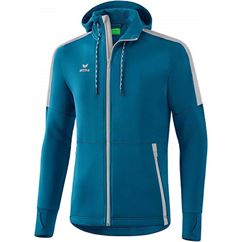 erima Chaqueta para hombre Basic 2.0 Softshell, Hombre, Chaqueta de softshell, 2062010, azul petróleo/gris plateado, small