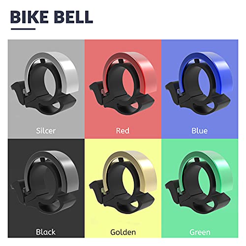 Ermete Timbre para Bicicleta, Mini Timbre de aleación de Aluminio, Timbre para Bicicleta de montaña con Sonido Claro