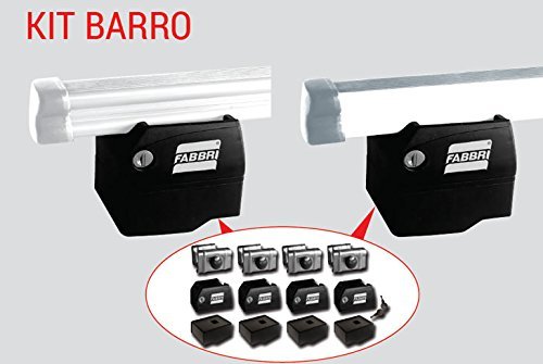 Fabbri Barras portaequipajes Ducato Kit 3 barras con antirrobo Barro System para furgonetas de 1994 a 2006