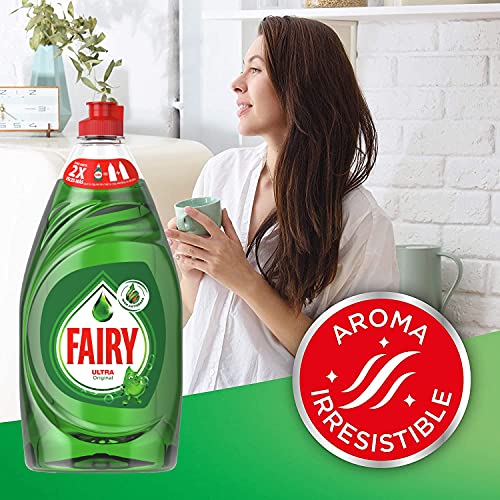 Fairy Ultra Lavavajillas a Mano, 820 ml, Óptimo Poder Antigrasa