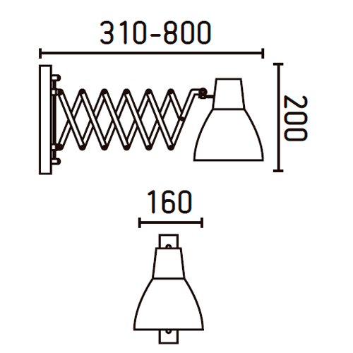 FARO BARCELONA 40062 - Petra Aplique, 40W, Metal (Bombilla no incluida)