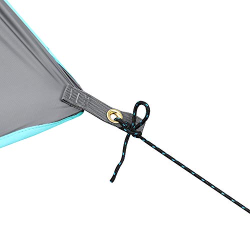 FE Active Lona Impermeable de Campaña - Toldo de Camping Portable 366 x 275cm 380T Ripstop de 5000 mm Impermeable Tarp Protectora de Lluvia, Sol y Viento. Ideal para Hamacas | Diseñada en California