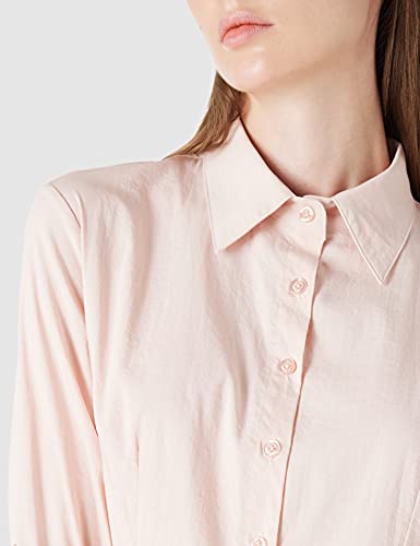 find. Marca Amazon Camisa de Manga Larga para Mujer con Cuello con Solapa y Escote de Pico, Tejido Suave y Cierre Frontal con Botones, Ideal para IR al Trabajo, Rosa