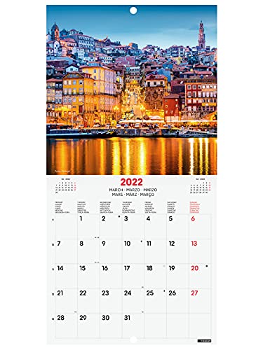 Finocam - Calendario 2022, 18x18 - 180x360 mm Imágenes de Pared Internacional Charming, Charming Cities