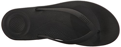 Fitflop IQUSHION Ergonomic Flip-Flops, Sneaker Mujer, Negro (Black), 43 EU