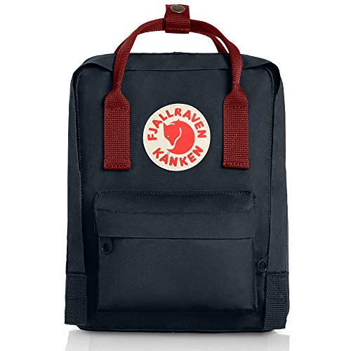 Fjällräven Kånken Mini Mochila de Senderismo Unisex Adulto, Negro/Rojo, 7 l (29 x 20 x 13 cm)