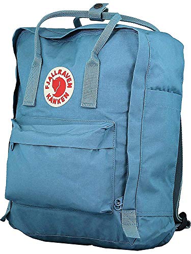 FJÄLLRÄVEN Kånken Mochila de senderismo, Unisex Adulto, Azul (Sky), 38 x 27 x 13 cm (H x W x L), 16.0 L + Kånken Mini Mochila de Senderismo Unisex Adulto, Negro, 7 l (29 x 20 x 13 cm)