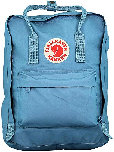 FJÄLLRÄVEN Kånken Mochila de senderismo, Unisex Adulto, Azul (Sky), 38 x 27 x 13 cm (H x W x L), 16.0 L + Kånken Mini Mochila de Senderismo Unisex Adulto, Negro, 7 l (29 x 20 x 13 cm)