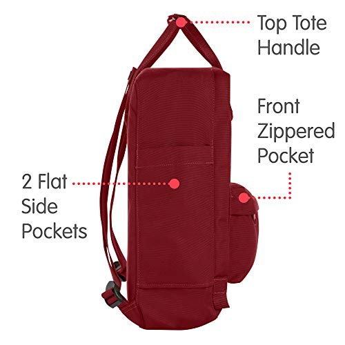 Fjallraven Re-Kånken Backpack, Unisex Adulto, ox Red, Talla única