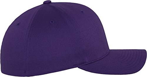 Flexfit Wooly Combed Gorra de béisbol para Unisex adulto, Morado (purple), Youth