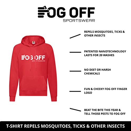 Fog Off Sportswear - Repelente de mosquitos Ropa Anti Insectos Unisex Hoodie, Deet-Free Tick Resistant Ropa Sudadera con capucha