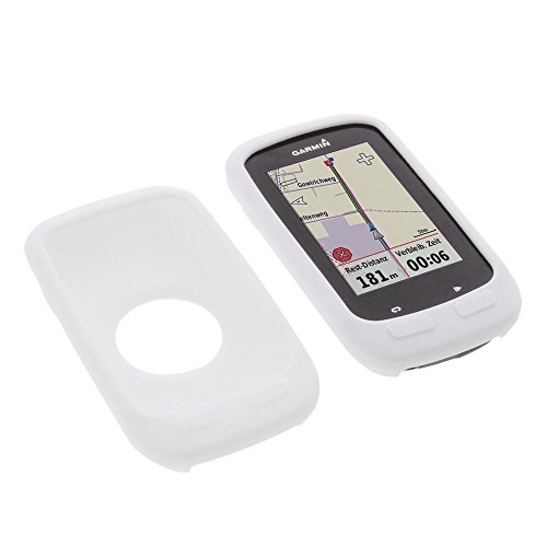 foto-kontor Funda Compatible con Garmin Edge 1000 Edge Explore 1000 Protectora Silicona Carcasa protección Blanca