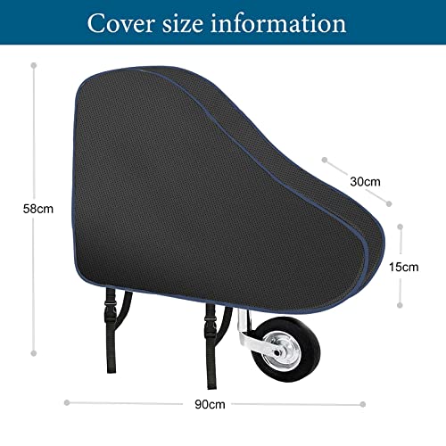 Funda Lanza Caravana Impermeable, Funda Enganche Remolque, Avance Caravana, Funda Lanza Caravana, Cubierta del Tractor, Cubierta del Tractor de Tela Oxford 600D, Cubierta Impermeable (92X58X15cm)