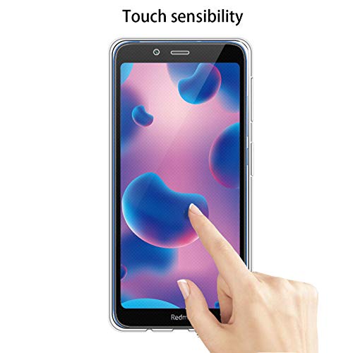 Funda para Xiaomi Redmi 7A, Transparente TPU Silicona + PC 2 en 1 360°Full Body Anti-Arañazos Protectora Carcasa Case Cover para Xiaomi Redmi 7A