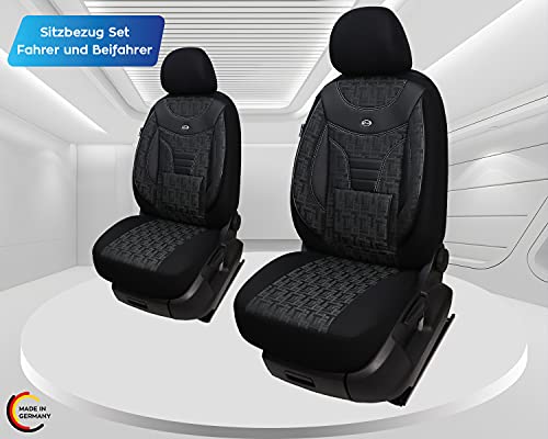 Fundas de Asiento compatibles con Ford Tourneo/Transit Courier Conductor y Pasajero a Partir de 2014, número de Color: 907