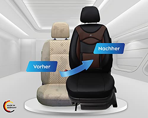 Fundas de Asiento compatibles con Ford Tourneo/Transit Courier Conductor y Pasajero a Partir de 2014, número de Color: D103