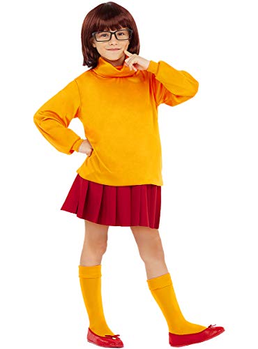 Funidelia | Disfraz de Vilma - Scooby Doo Oficial para niña Talla 5-6 años ▶ Scooby Doo, Dibujos Animados - Color: Naranja - Licencia: 100% Oficial - Divertidos Disfraces y complementos