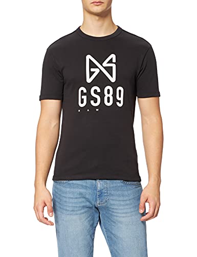 G-STAR RAW Butterfly Logo Camiseta, Negro (Dk Black C812-6484), M para Hombre