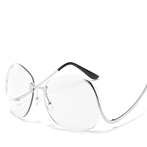 Gafas De Solnuevo   Diseño De Marca Transparente para Mujer, Hombre, Espejo, Gafas De Sol, Gafas De Sol, Gafas De Moda para Hombre Y Mujer, Montura Pl