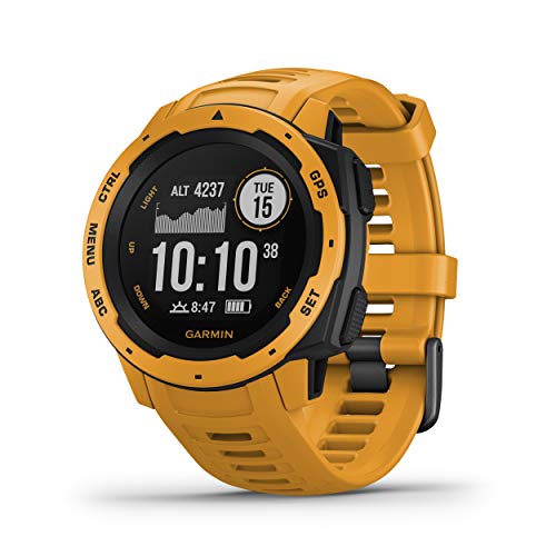 Garmin Instinct - Reloj resistente con GPS, Amarillo Ocre