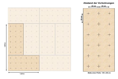 GARTENPIRAT Pared Escalada Interiores 1,44 m²-Set IW2 - 2 Paneles 10 Presas