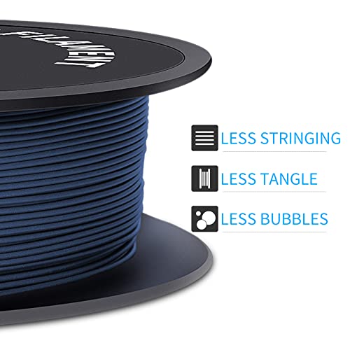 Geeetech matte PLA filament, Impresora 3D Filamento PLA 1kg Carrete, Precisión Dimensional +/- 0.03 mm,Azul