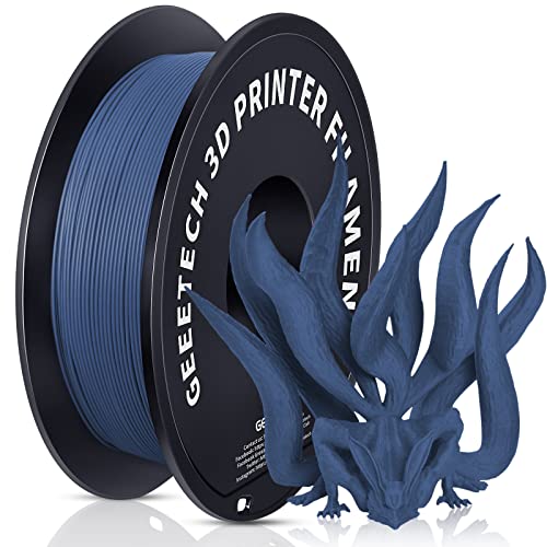 Geeetech matte PLA filament, Impresora 3D Filamento PLA 1kg Carrete, Precisión Dimensional +/- 0.03 mm,Azul