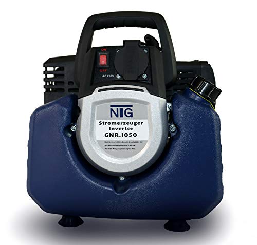 Generador de corriente GNR.1050, generador de corriente, gasolina, volumen del depósito de 3,5 l, 8,5 kg, motor de 2 tiempos, generador inversor de corriente