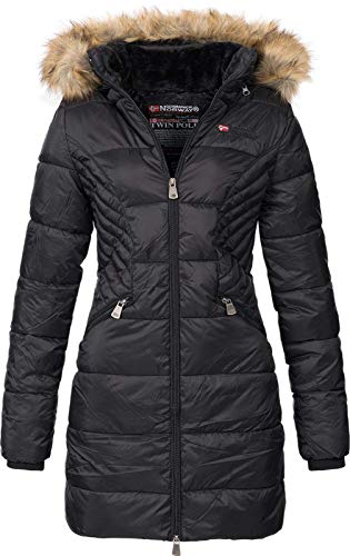 Geographical Norway Abby - Chaqueta Acolchada para Mujer (Negro, XL)