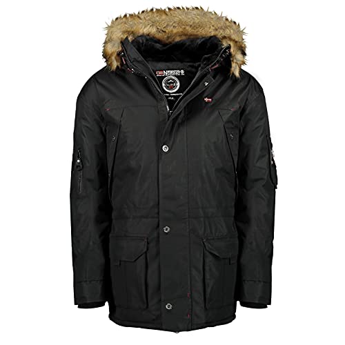 Geographical Norway Parka de hombre ABIOSAURE negro talla L