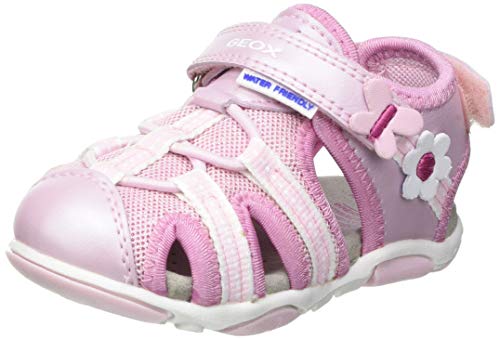 Geox B Sandal Agasim Girl, Sandalias Bebé-Niñas, Pink, 21 EU