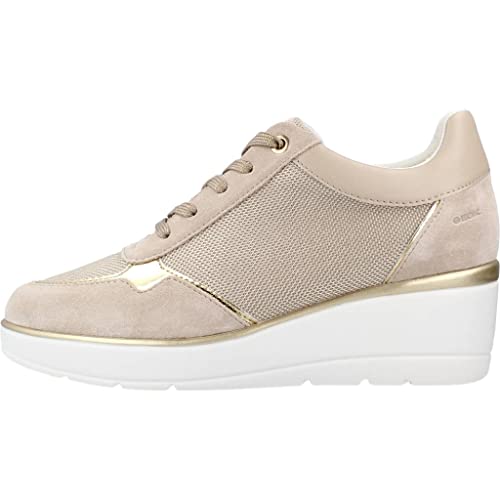 Geox D ILDE, Zapatillas Mujer, Lt Taupe Beige, 40 EU