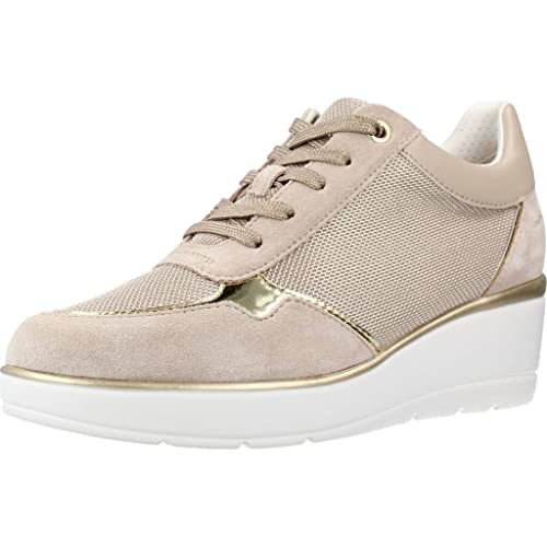 Geox D ILDE, Zapatillas Mujer, Lt Taupe Beige, 40 EU