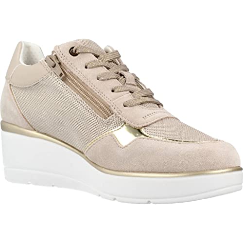 Geox D ILDE, Zapatillas Mujer, Lt Taupe Beige, 40 EU