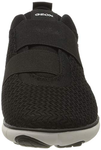 Geox D NEBULA B Zapatillas Sin Cordones Mujer, Negro (Black C9997), 36 EU