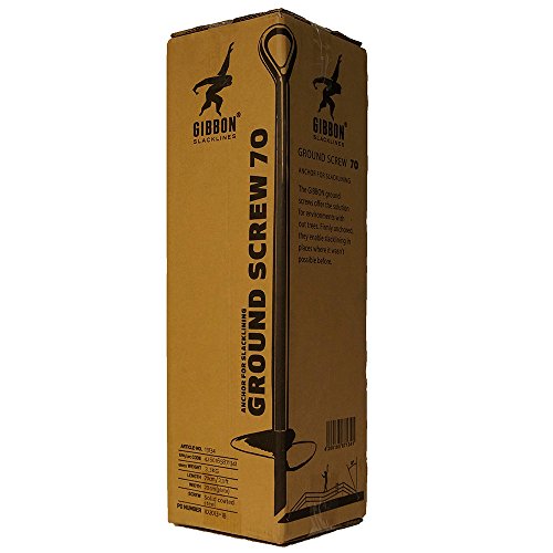 Gibbon Slacklines Ground Screw 70 Cuerda específica de Escalada, Verde, Talla Única