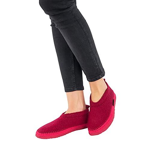 Giesswein Tegernau, Hausschuh Damen, Rot, 37 EU