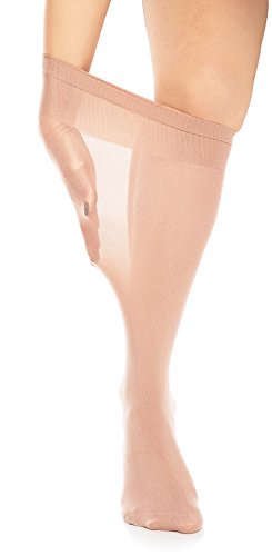 Glamory Fit Calcetines Altos, 50 DEN, Braun (Make Up), Talla única para Mujer