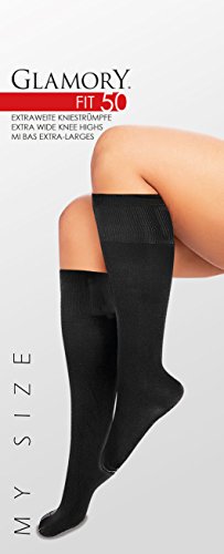 Glamory Fit Calcetines Altos, 50 DEN, Braun (Make Up), Talla única para Mujer