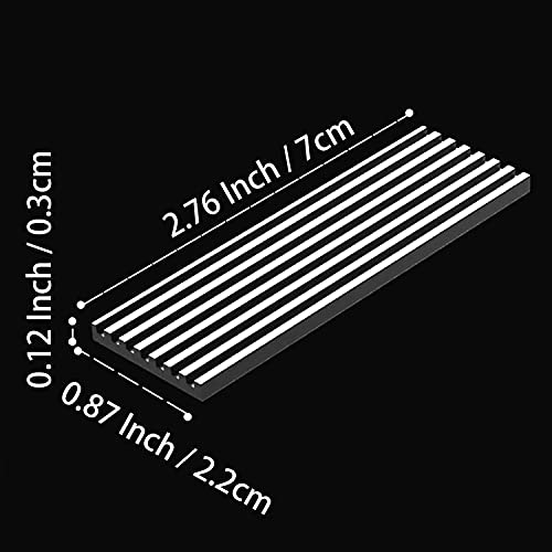 GLOTRENDS PS5 Disipador M.2 NVMe SSD para SSD M.2 PCIe, Disipador Térmico de 0,12 pulgadas de Grosor para 2280 M.2 SSD, incluye Almohadilla Térmica M.2[2 Packs]