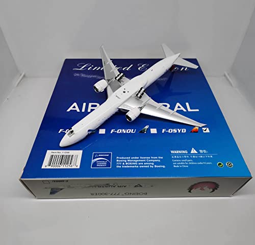 GLXLSBZ 1/400 Escala B777-300ER Airliner Air Austral Reunion aleación Modelo Adultos Juguetes y Regalo, 7,3x6,4 Pulgadas