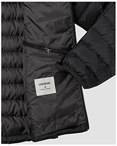 Goodthreads Packable Down Jacket with Hood outerwear-jackets, Negro, US XXL (EU XXXL-4XL)