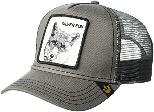 Goorin Bros. Animal Snap Back Trucker Hatanimal Farm Gorra de béisbol, Silver Fox, Talla única para Hombre