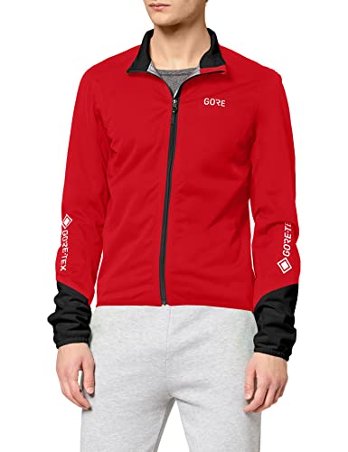 GORE WEAR C5 Chaqueta de ciclismo de hombre GORE-TEX, XL, rojo/negro