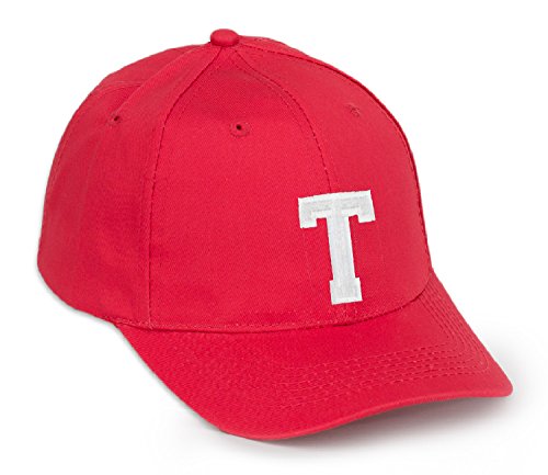 Gorra de béisbol, color rojo con letra en negro, letras A-Z rojo T Talla única